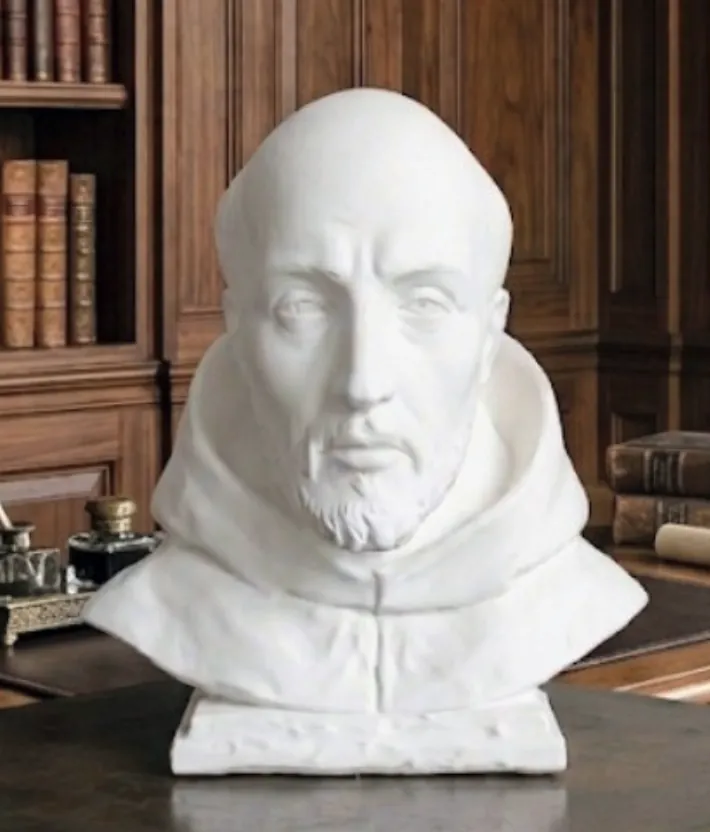 Figura de Busto San Juan de la Cruz para belén de Nanadeco3D, impresa en 3D y sin pintar