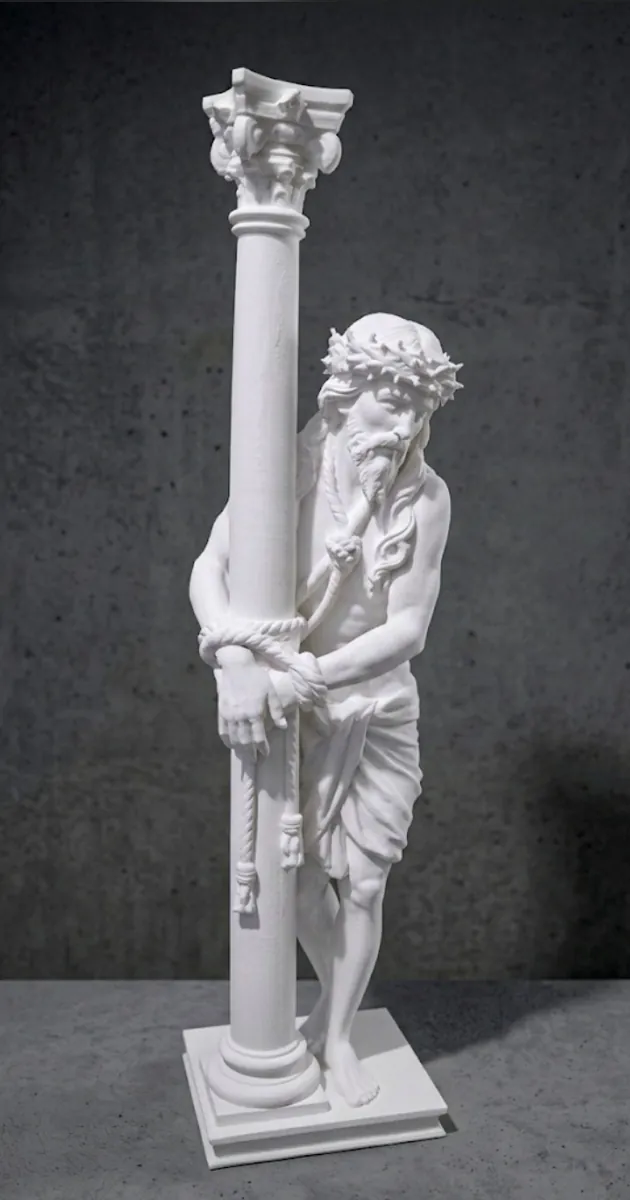 Figura de Cristo de la Misericordia Arahal para belén de Nanadeco3D, impresa en 3D y sin pintar