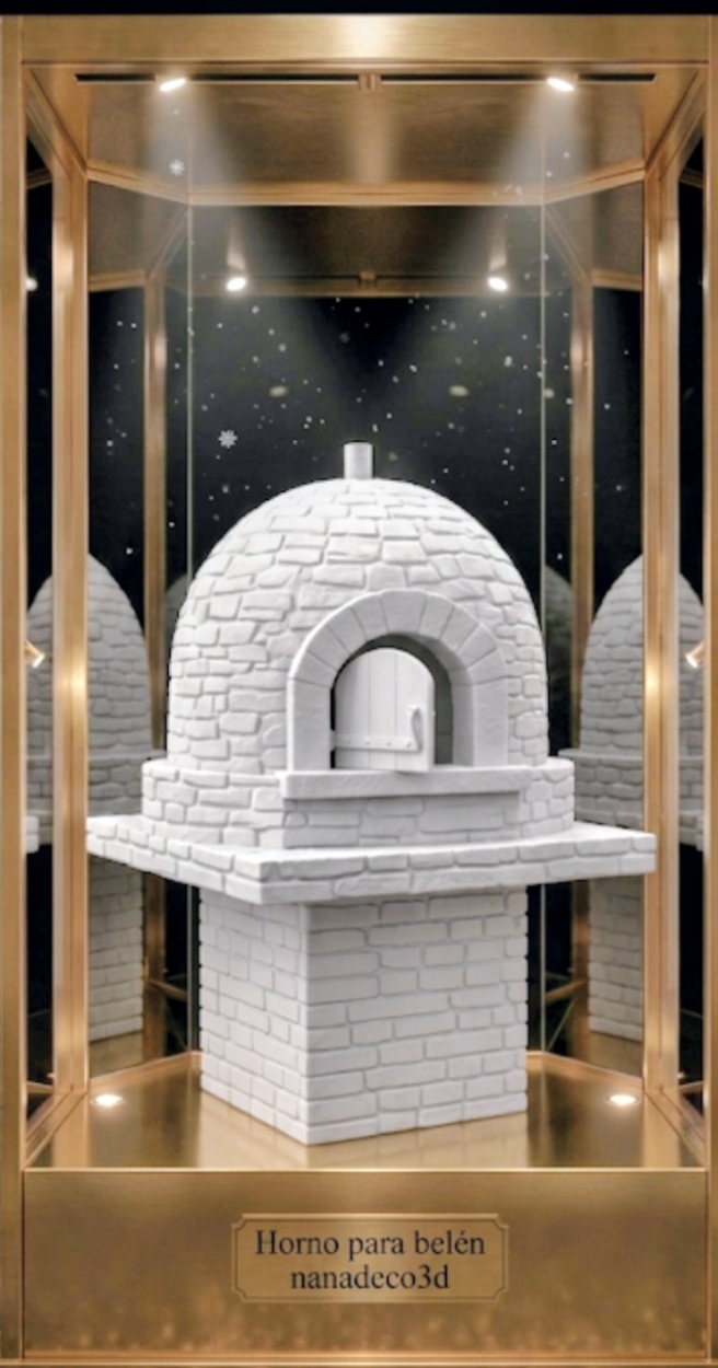Figura de Horno panadero para belén de Nanadeco3D, impresa en 3D y sin pintar