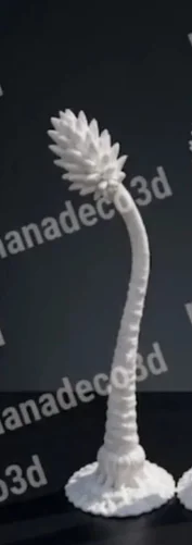Figura de Tronco de palmera doblada para belén de Nanadeco3D, impresa en 3D y sin pintar