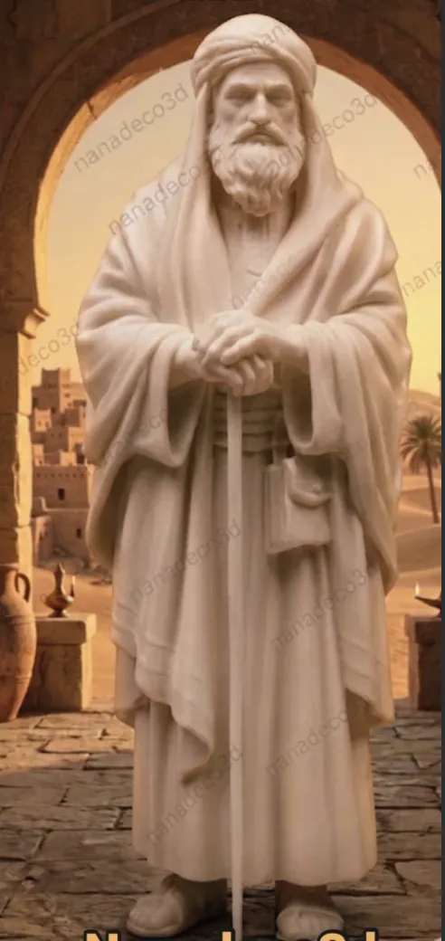 Figura de Zacarias para belén de Nanadeco3D, impresa en 3D y sin pintar